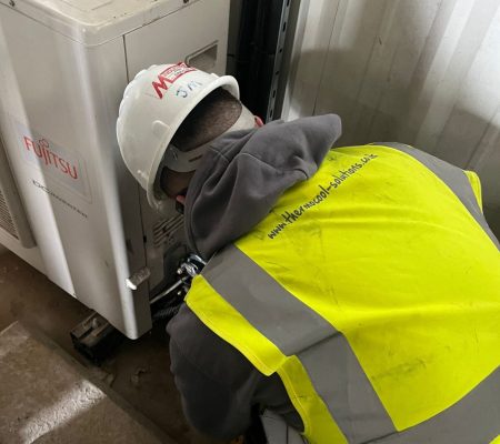 Oswestry Air Conditioning engineer during maintenance